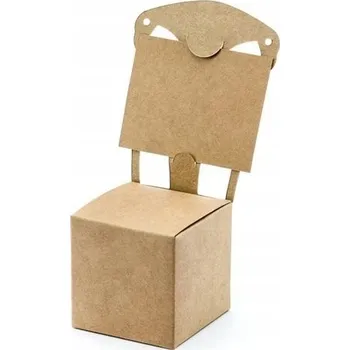 Dárková krabička Hnědá Krabička na svatební dort