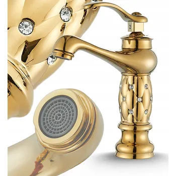 Vodovodní baterie Stojánková umyvadlová baterie Ari Aristo zlatá