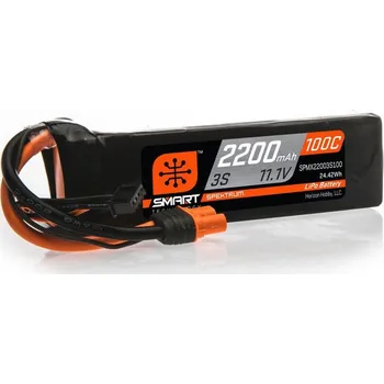 RC model letadla Spektrum Spektrum Smart LiPo 11.1V 2200mAh 100C IC3 AS_SPMX22003S100
