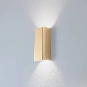 Lampička Euluna Nástěnné světlo Bergen, zlatá, kov, výška 23 cm, GU10 zlato 1 x 10 W LED - Doprava zdarma