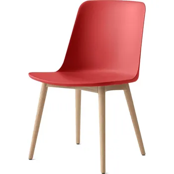 Jídelní židle Židle Rely Oak "HW71 Vermillion Red - HW74" &Tradition MODEL: HW71 - bez podsedáku