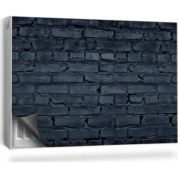 Obraz Magnetická podložka na radiátor Zeď z černých cihel temná atmosféra 90x60