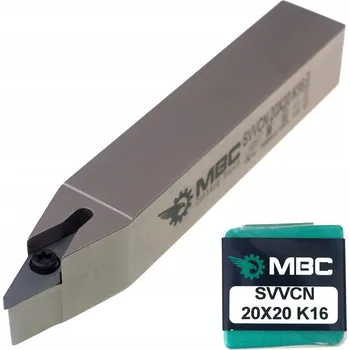 Pracovní nůž Nůž nůž SVVCN 2020 K16 s destičkou VCMT 1604 MBC