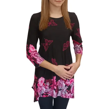 Dámská tunika Tunika Sofistik černá s motýlky velikosti Sofistik: 48