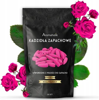 Vonná tyčinka Vonné tyčinky Aromaholik PŘÍRODNÍ VONNÉ TYČINKY XL - SEVERSKÁ RŮŽE 30 ks