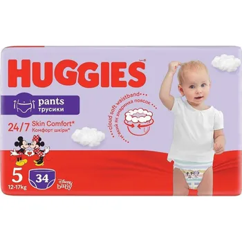 Plenkové kalhoty Huggies Pants Jumbo 5 12-17 kg 34 ks