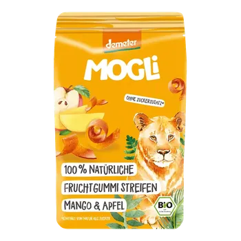 Bonbon Mogli Mangovo jablkové proužky bez přidaného cukru Demeter 25 g