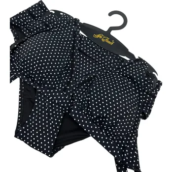 Dámské plavky Life Beach dámské dvoudílné plavky bez kostice a odepínací vložkou LANA Barva: Černá, Velikost: 3XL