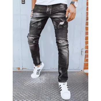 Pánské džíny Černé džíny s četným prošíváním UX3815 Velikost: 31