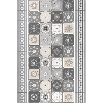 Koberec Vinylový Koberec s Grafickým Vzorem Rozměr: 80x120 cm Dlaždice a pruhy vzorovaná mozaika