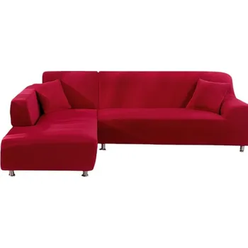 Napínací potah Jednobarevné Napínací potahy na sedačku Rainbow Trojkřeslo 190 - 230 cm Červená