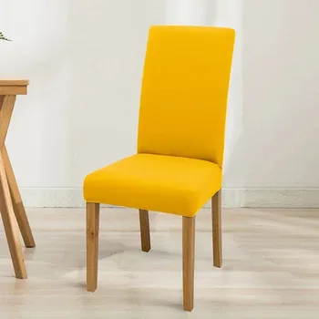 Potah na židli Univerzální barevné potahy na židle Barva: Žlutá