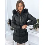 Černá dlouhá prošívaná bunda RADIS TY3362 Velikost: L