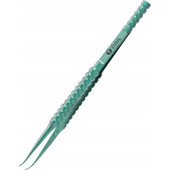 Kosmetická pinzeta Servisní pinzeta, precizní 2UUL Ti02, titanová, zahnutá hlava