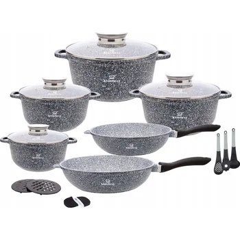 Sada nádobí Sada hrnců KlönBerg Premium hliníková, 17 dílů