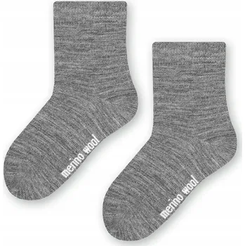 Pánské ponožky TERMOAKTIVNÍ ponožky, 72,5 % vlna merino, velikost 32-34, světle šedé