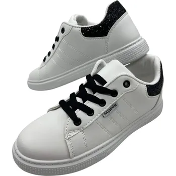 Dámské tenisky Fashion Dámské bílé šněrovací tenisky 17 Barva: Bílá, Velikost: 40