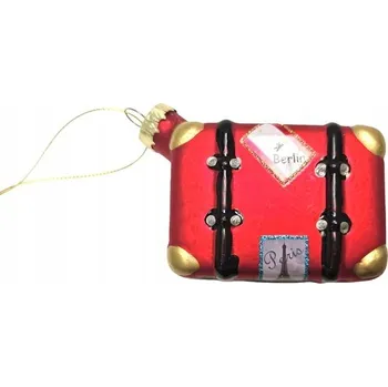 Vánoční dekorace Ozdobená Mikuláš s motivem Vánoční Koule 8 cm 1 ks