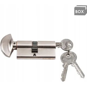 Vložka do dveří Vložka cylindrická s knoflíkem 35 x 30 mm satén MAAN