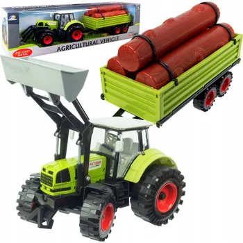 autíčko Velký Traktor s Přívěsem Traktor POHON Pohyblivé části Otevírací dveře