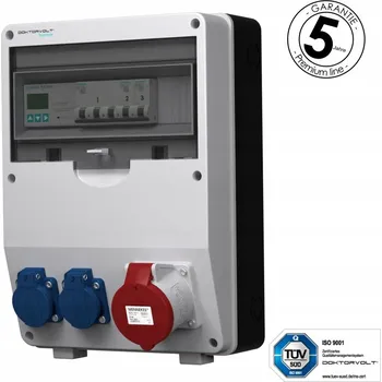 Rozvaděč Staveništní rozvaděč s elektroměrem 3F Siemens pTD-S 32A 2x230V Mennekes DV