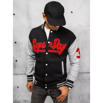 Pánská mikina Černá pánská bomber mikina BX5444 Velikost: XL