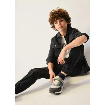 Chlapecké džíny Chlapecké kalhoty Mayoral 7526-15 černošedé velikost 140