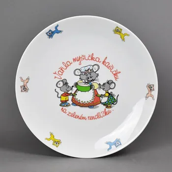 Talíř VEA Šternberk Talíř mělký 20 cm "Vařila myšička..."
