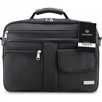 Taška na notebook lehká velká taška do práce dámská pánská černá ZAGATTO