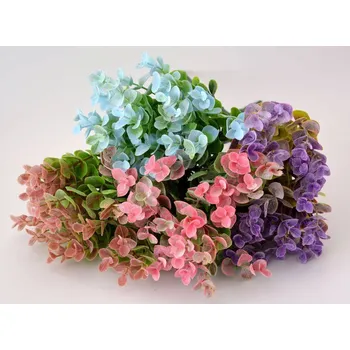 umělá květina Umělé květiny - Eukalyptus barevný - MODRÝ