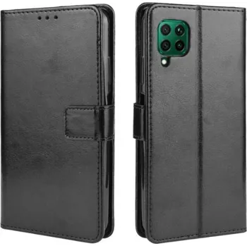 Pouzdro na mobilní telefon S-T-A-R Kožené pouzdro Huawei P40 Lite černé, black, řada Crazy Horse