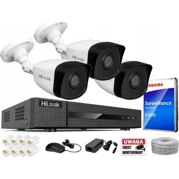 IP kamera SADA HILOOK 3 KAMERY 5MPX PoE SYSTÉM MONITORINGU