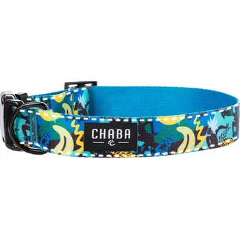 Obojek pro psa Materiálový obojek pro psa s odrazkou Chaba, velikost S