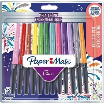 Fixy PaperMate Flair Originals, 1 mm sada 12ks Metallic