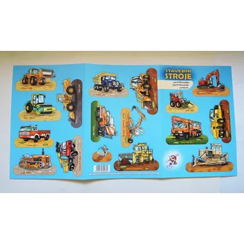 omalovánky Vystřihovánky STROJE