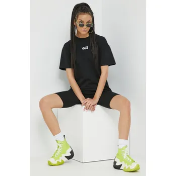 Pánské oblečení Bavlněné tričko Vans VN0A7YUTBLK1 černá 99X, vel. L