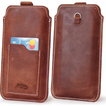 Pouzdro na mobilní telefon Zásuvka LURESKO do 167x78 mm hnědá