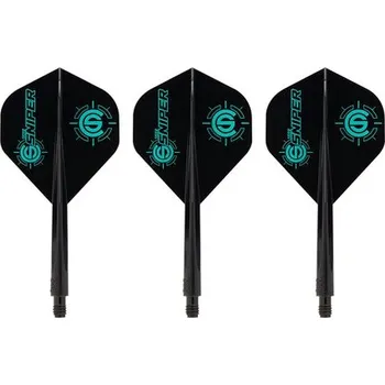 Příslušenství pro šipky Letky CONDOR AXE Standard Connor Scutt, The Sniper Black Long