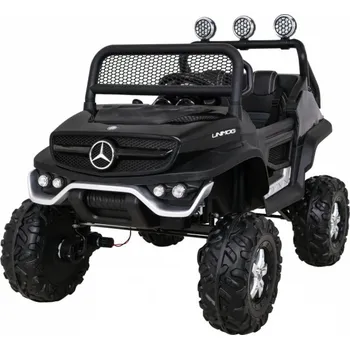 Dětské elektrovozidlo RKToys Dětské elektrické autíko Mercedes Benz Unimog Černé