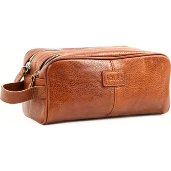 Kosmetická kožená hnědá taška SOLIER SK02 VINTAGE BROWN Velikost: ONE SIZE