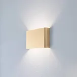 Euluna Nástěnné světlo Haga, zlatá, kov, šířka 25 cm, G9 zlato 1 x 10 W LED - Doprava zdarma