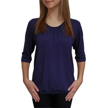 Dámská halenka Halenka UOMO & DONNA tm. modrá do gumičky Velikosti Uomo a Donna: 46