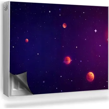 Obraz Magnetická podložka na radiátor, kryt 80 x 60 cm fialová