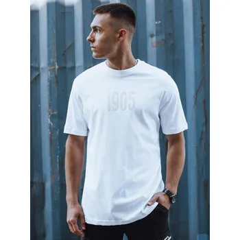 Pánské tričko Bílé tričko s potiskem RX5519 Velikost: XL