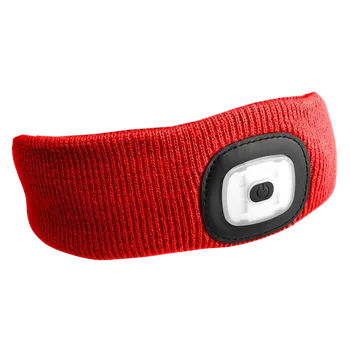 Čelenka Čelenka LED nabíjecím světlem 45lm Sixtol červená