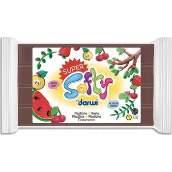 Modelovací hmota Modelovací hmota - Super Softy - 350g - Hnědá - Francouzská J