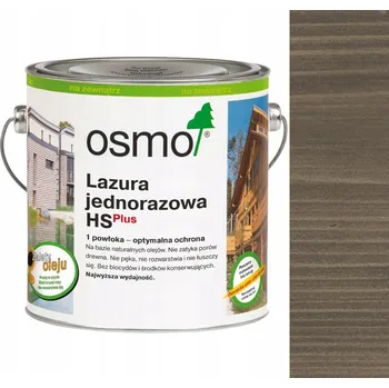 Olej na dřevo OSMO Jednorázová lazura Azurový olej HS PLUS KŘEMENNÝ ŠEDÝ 9207 2,5L