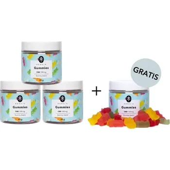 CBD Balíček 3 + 1 CBD gummy bears zdarma