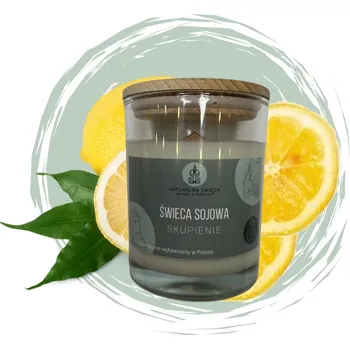 Svíčka NATURALNA ŚWIECA SÓJOVÁ SVÍČKA SKUPIENIE, 250 ML, VONNÁ, EKOLOGICKÁ, PRO JÓGU