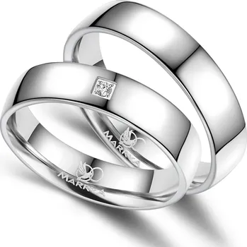 Prsten MARRYA® Pánský snubní prsten Stříbro 925 - velikost 68 - SI-01P-68